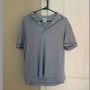 Lacoste Blue Striped Polo Shirt